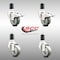 Service Caster 3 Inch 316SS Gray Poly Swivel 1-1/2 Inch Expanding Stem Caster Lock Brake, 2PK SCC-SS316TTLEX20S314-PPUB-2-S-2-112 - alternate 4